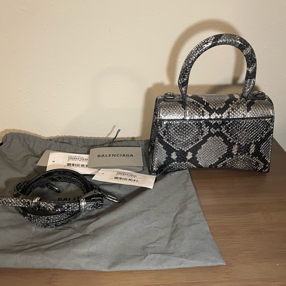 Balenciaga Silver Snake Skin Handbag - Picture 3 of 5